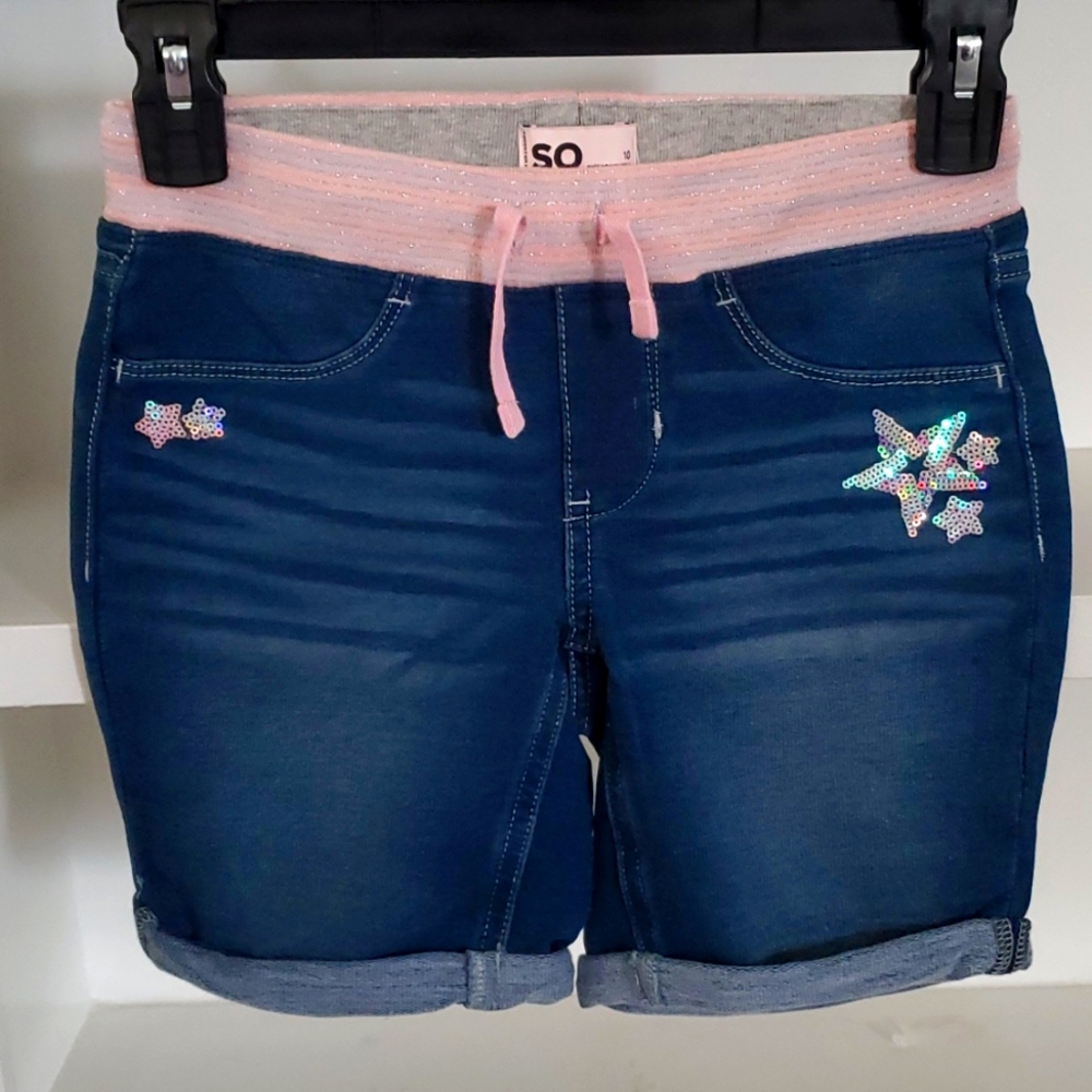 Girls SO Pull On Jean Shorts